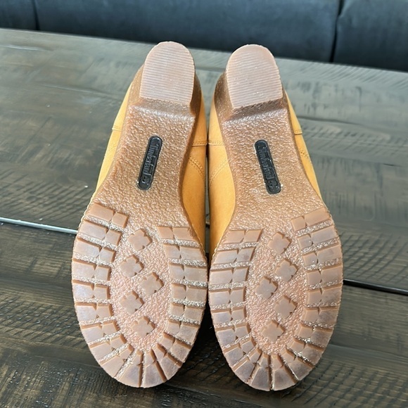 Timberland Glancy Field Ankle Boots 3.5” Heels Leather Lace Up in Wheat Nubuck - Picture 13 of 16